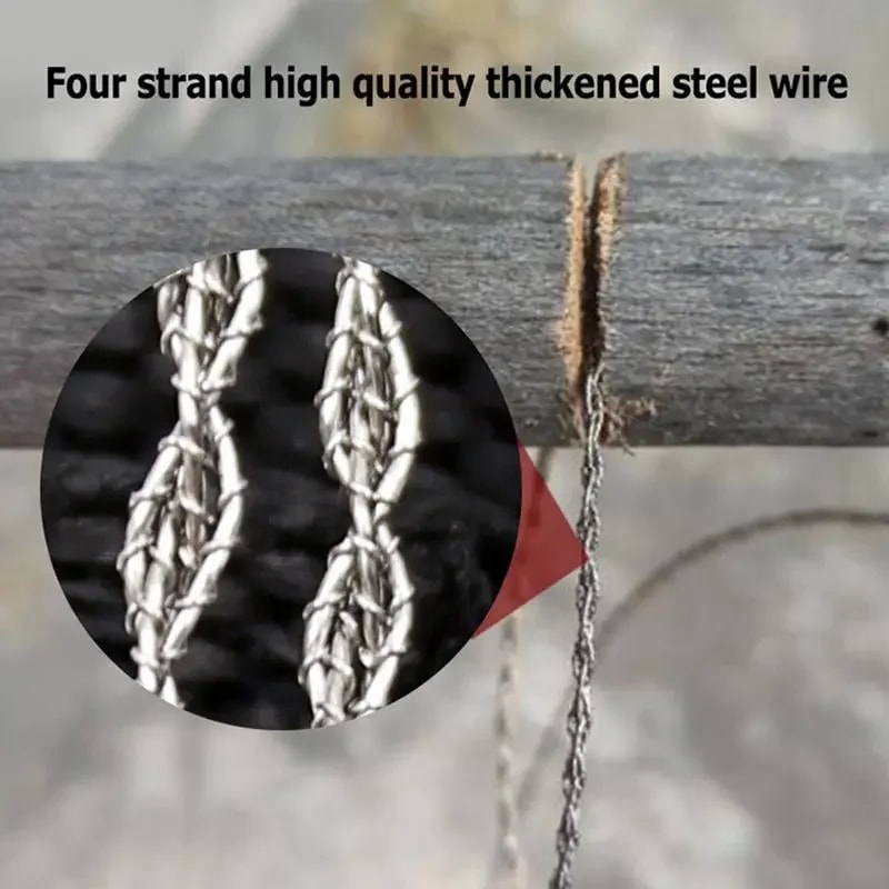 High-Quality Multi-Purpose Mini Pocket Wire Saw – Stainless Steel Emergency Survival Tool for Outdoor Camping