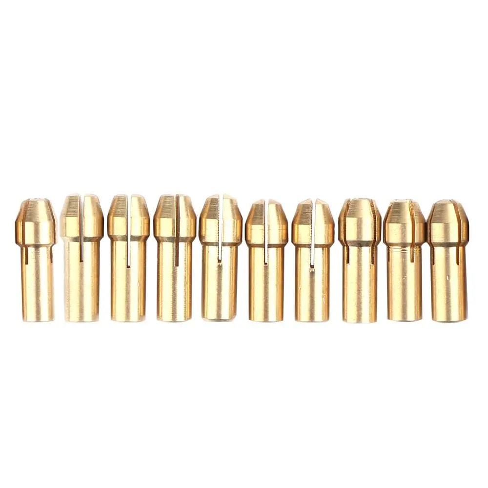 Piece Mini Drill Chuck Adapter Set for Dremel Micro Collet Brass for Power Rotary Tools