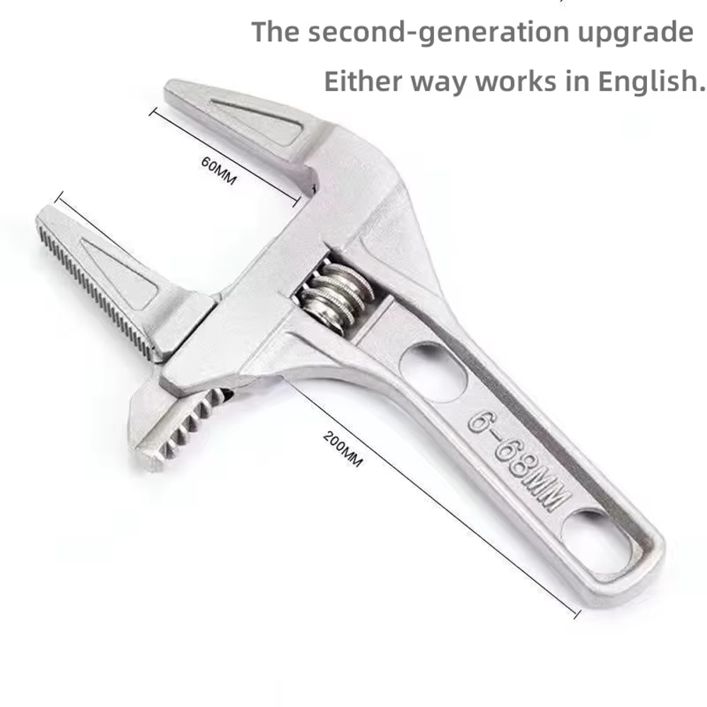 Adjustable Bathroom Wrench – Multifunctional Universal Spanner for Pipe Nut and Screw Removal