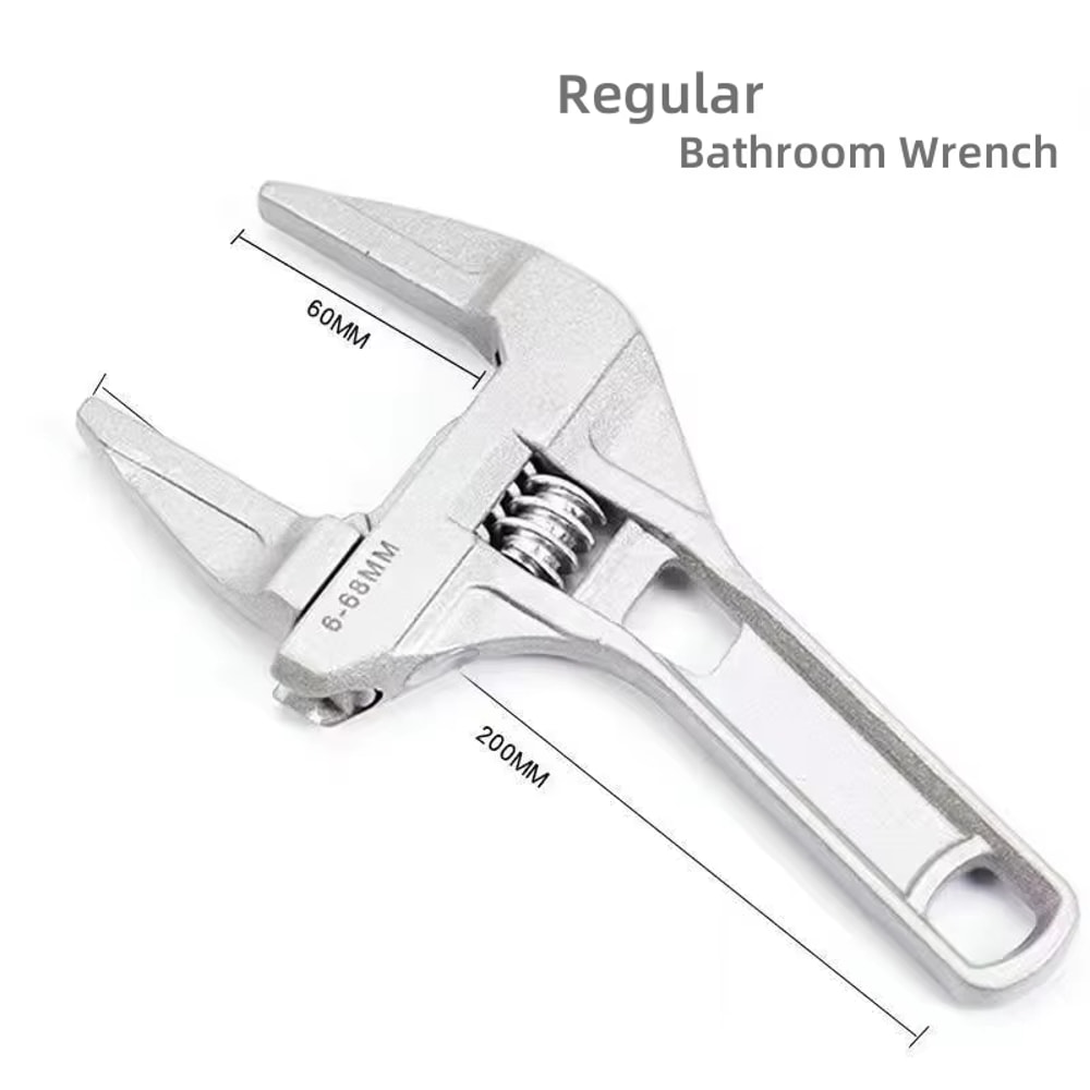 Adjustable Bathroom Wrench – Multifunctional Universal Spanner for Pipe Nut and Screw Removal