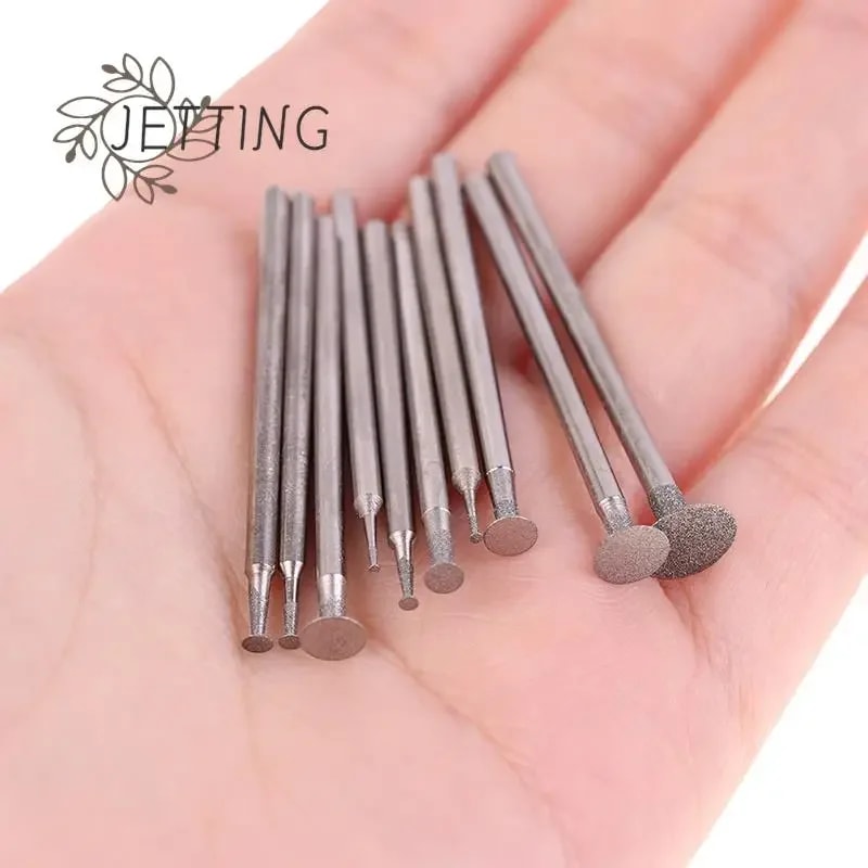 Diamond Grinding Bits Set, Ultra-Thin T Head Shank, Jade Carving & Engraving Tools
