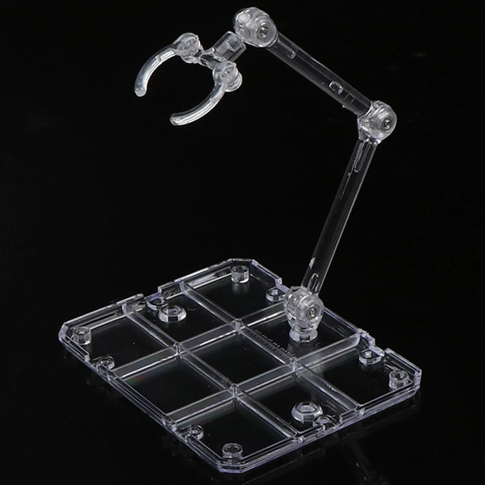 Clear Display Stand for Gundam Models - Action Base for Toy Figures