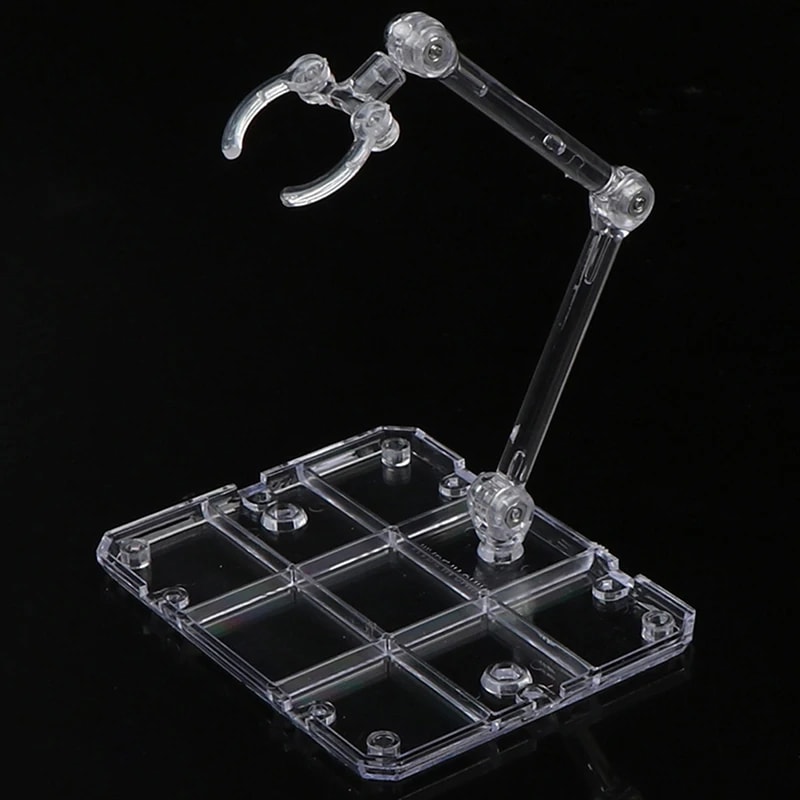 Clear Display Stand for Gundam Models - Action Base for Toy Figures