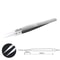 Ceramic-Tipped Stainless Steel Tweezers with Heat-Resistant Tip for Soldering - Fine Pointed Tweezer for Electronics