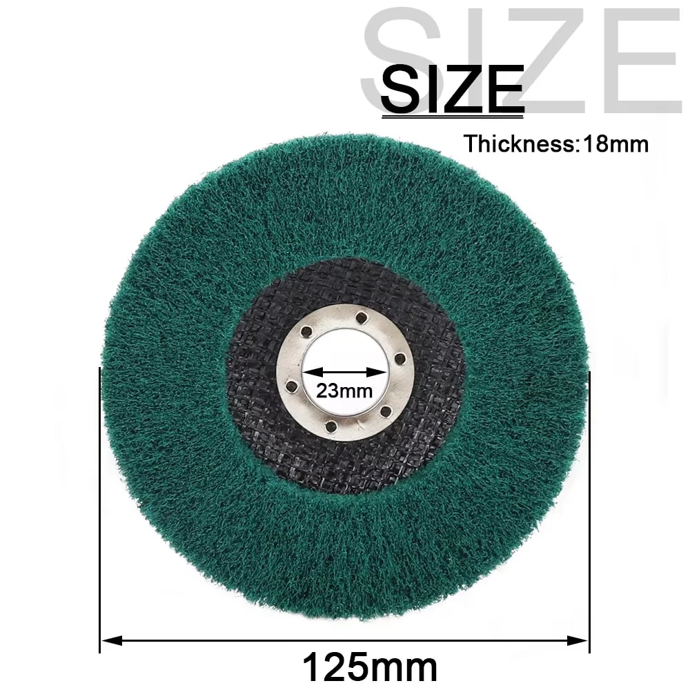 Nylon Fiber Flap Polishing Wheel Disc For Angle Grinder Ideal NonWoven Grinding Wheel For Metal W 4