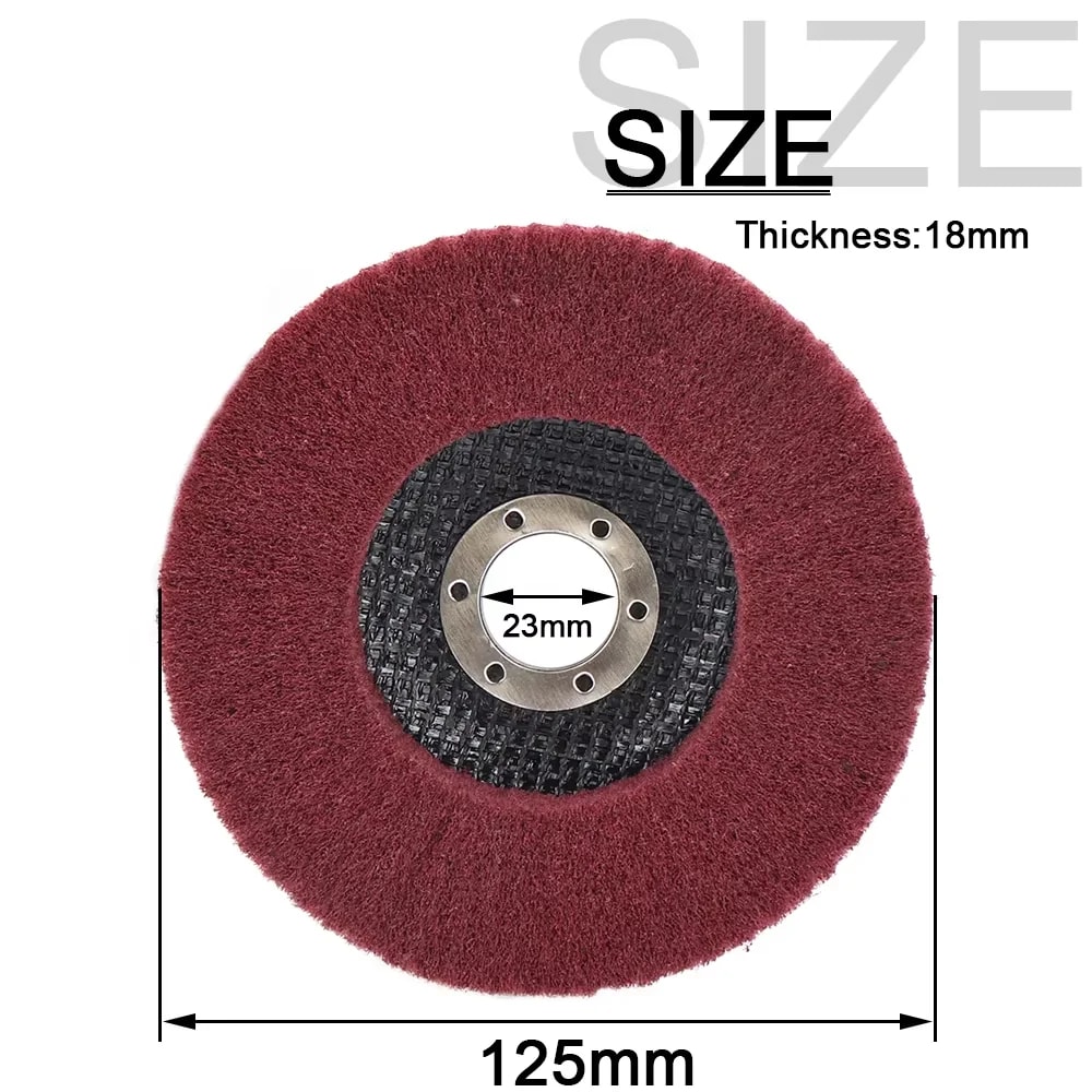 Nylon Fiber Flap Polishing Wheel Disc For Angle Grinder Ideal NonWoven Grinding Wheel For Metal W 5