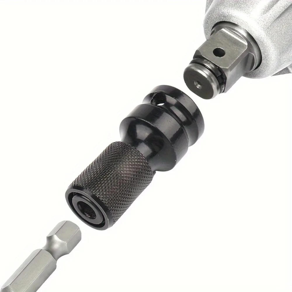 Impact Wrench to Drill Adapter | Hex Converter Socket Extension Bit Holder for Power Tools