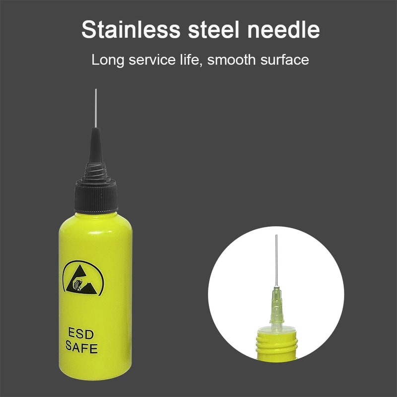 LeakProof Alcohol Dispensing Bottle With Needle For Mobile Phone Repair AntiStatic Rosin Washing P 2