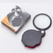 Mini Magnifying Glass With Leather Case Portable Handheld Jewelry And Newspaper Reader 2