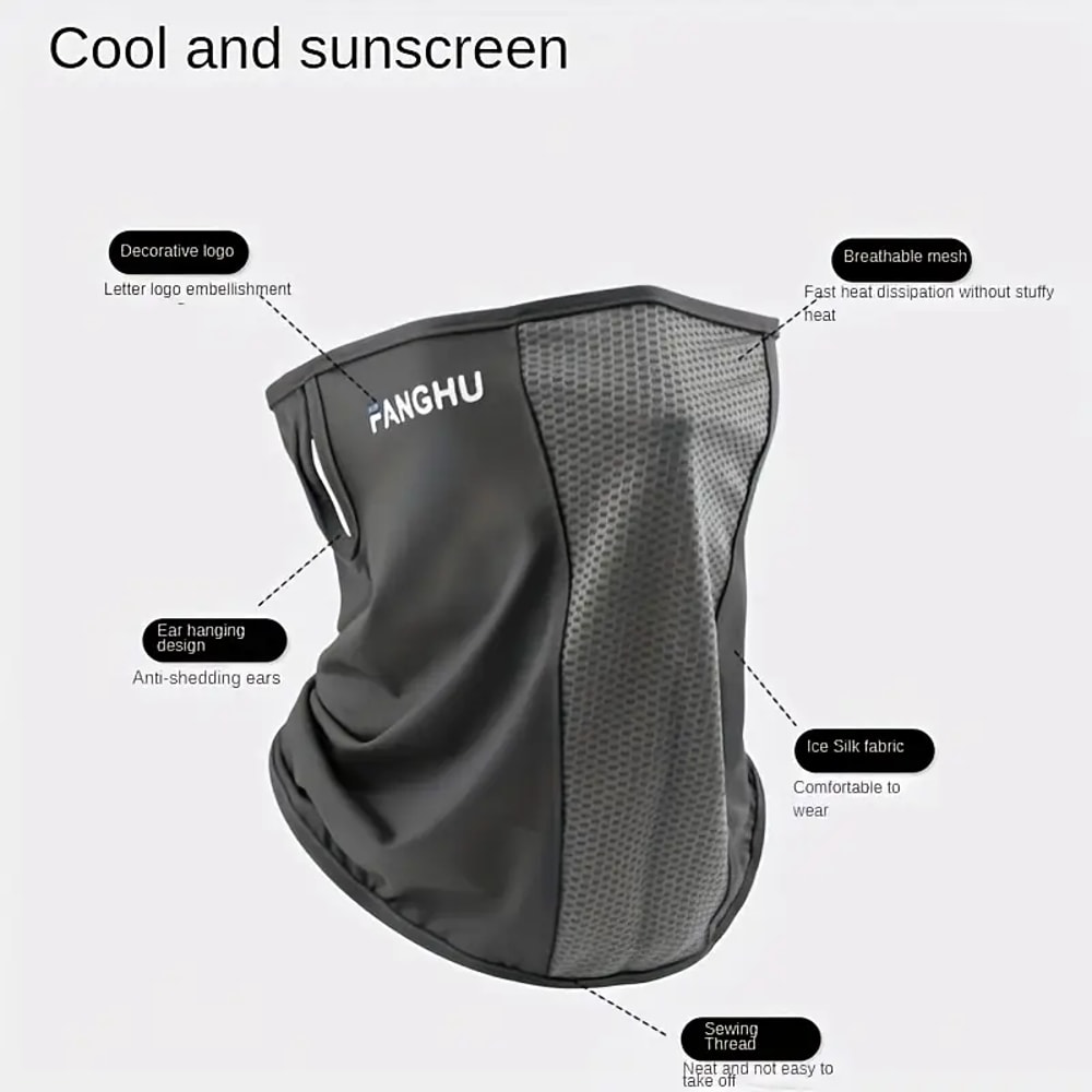 Cycling Masks Breathable Ice Silk Neck Balaclava For Hiking Outdoor And Sports Cool Windproof Face 4