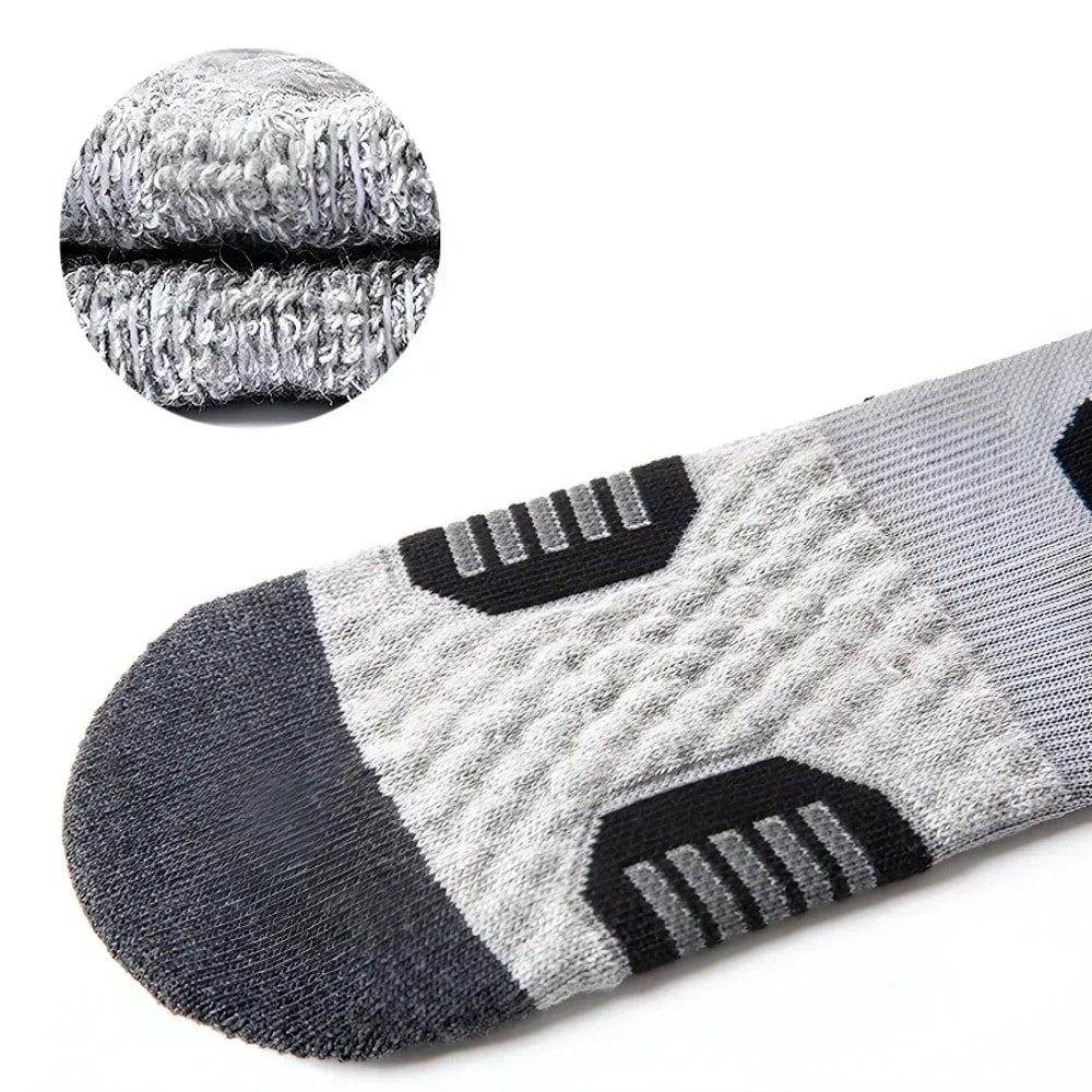 Pairs of Athletic Compression Socks – Breathable Running, Basketball, Cycling Socks for Sweat Absorption and Support