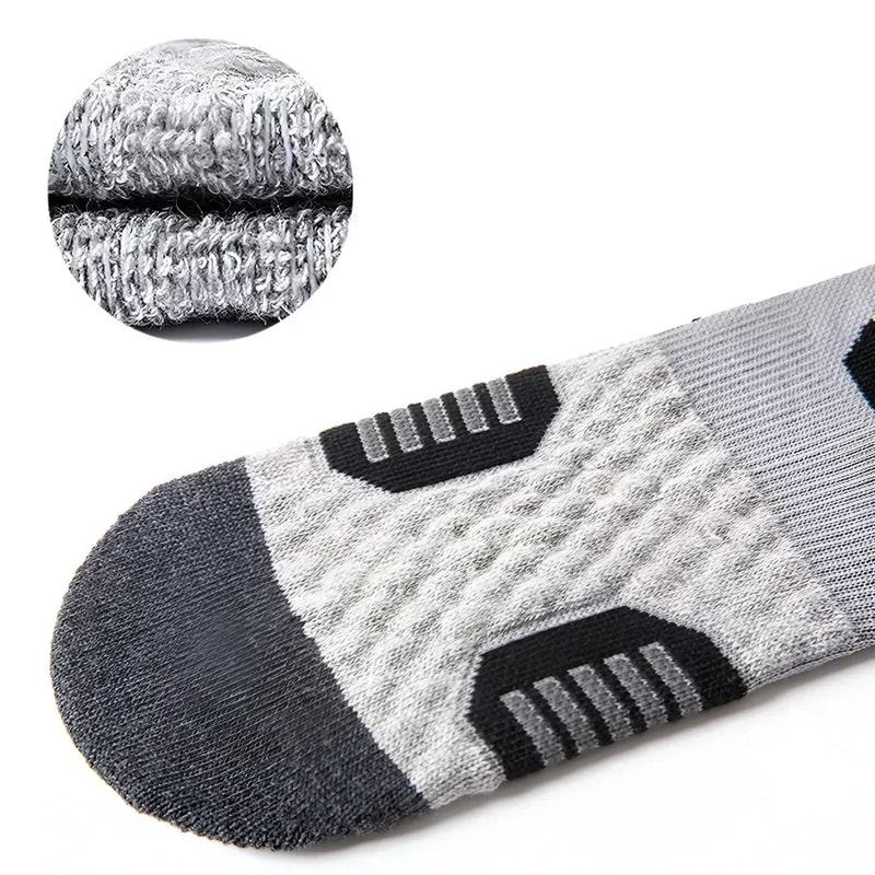 Pairs of Athletic Compression Socks – Breathable Running, Basketball, Cycling Socks for Sweat Absorption and Support