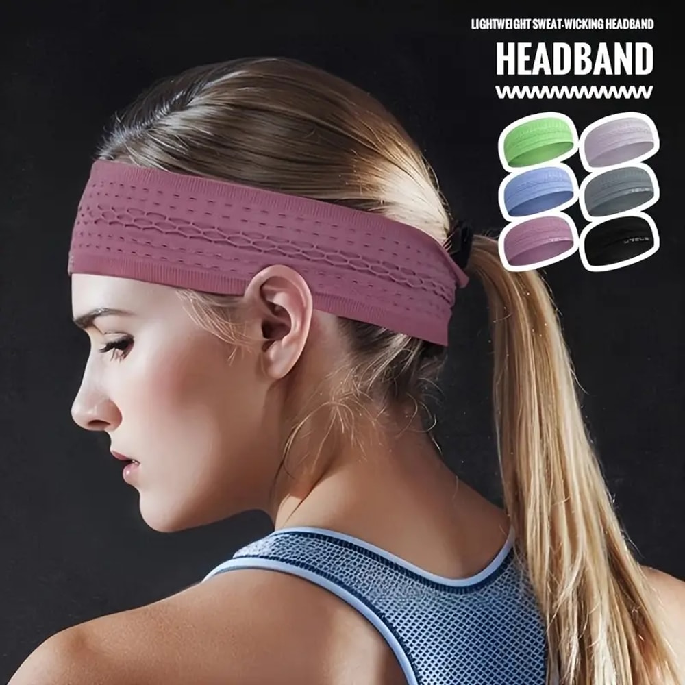 Non-Slip Moisture-Wicking Sport Headband for Men and Women - Perfect for Running, Yoga, and Fitness