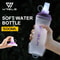 WRELS Soft Folding Outdoor Sport Water Bottle | BPA-Free TPU Flask for Running, Cycling, Camping