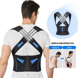 adjustable posture corrector back support belt – improve spine alignment & abdominal waist correction for men and women