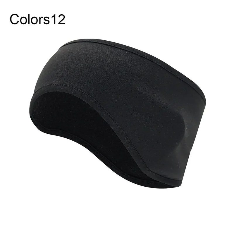 Winter Headband Fleece Ear Cover for Cycling & Running - Windproof & Breathable Sweatband