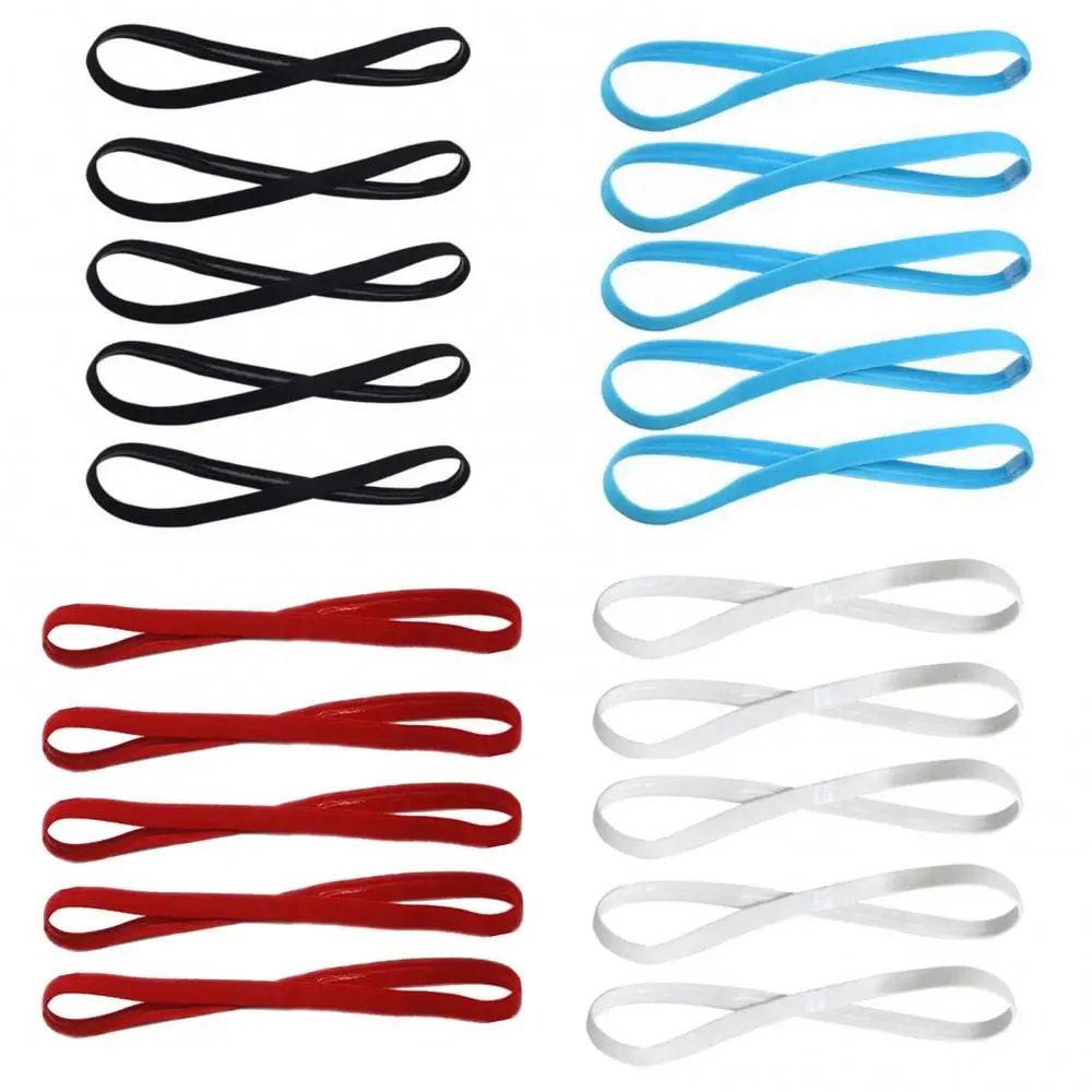 AntiSlip Yoga Headbands For Women Men Elastic Sports Sweatbands For Running Football 3