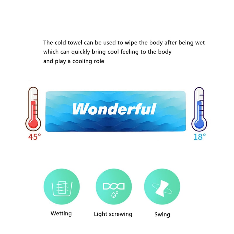 Quick-Drying Microfiber Towel for Sports, Gym & Yoga – Soft, Sweat-Absorbent, Cold-Feeling