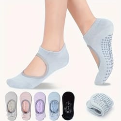 breathable yoga socks for women | anti-slip fitness socks for pilates, ballet & dance