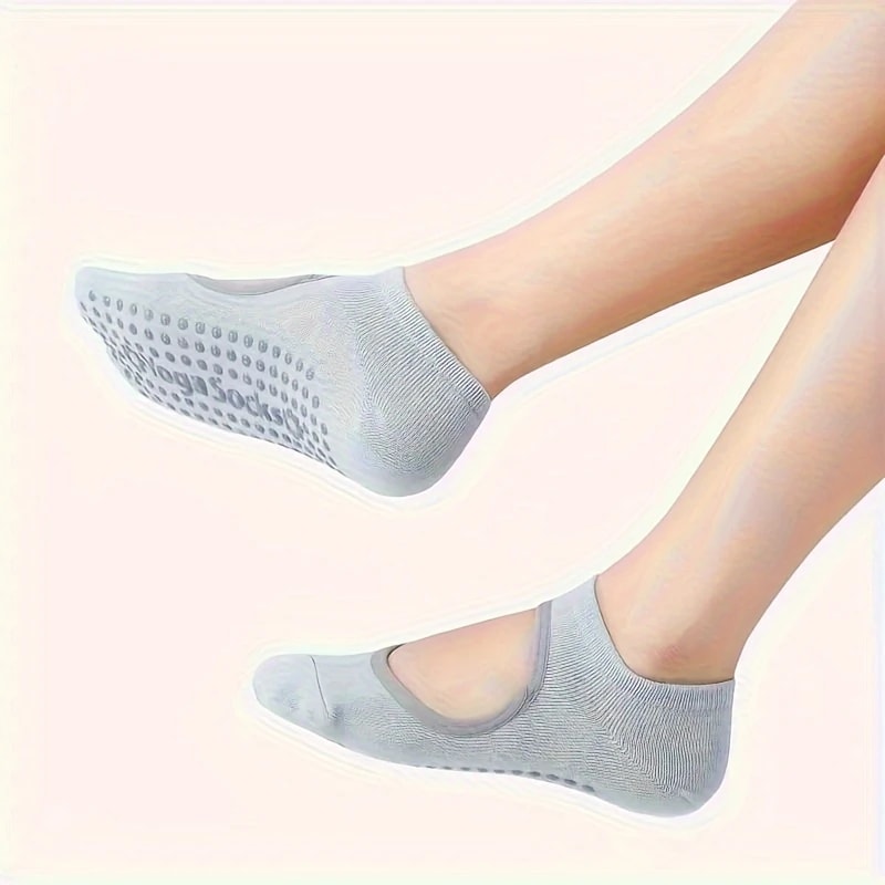 Breathable Yoga Socks for Women | Anti-Slip Fitness Socks for Pilates, Ballet & Dance