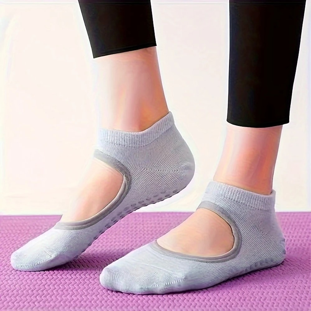 Breathable Yoga Socks for Women | Anti-Slip Fitness Socks for Pilates, Ballet & Dance