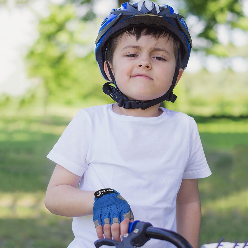 Outdoor Sports Half Finger Gloves for Kids – Antislip, Breathable, Perfect for Spring & Summer Cycling