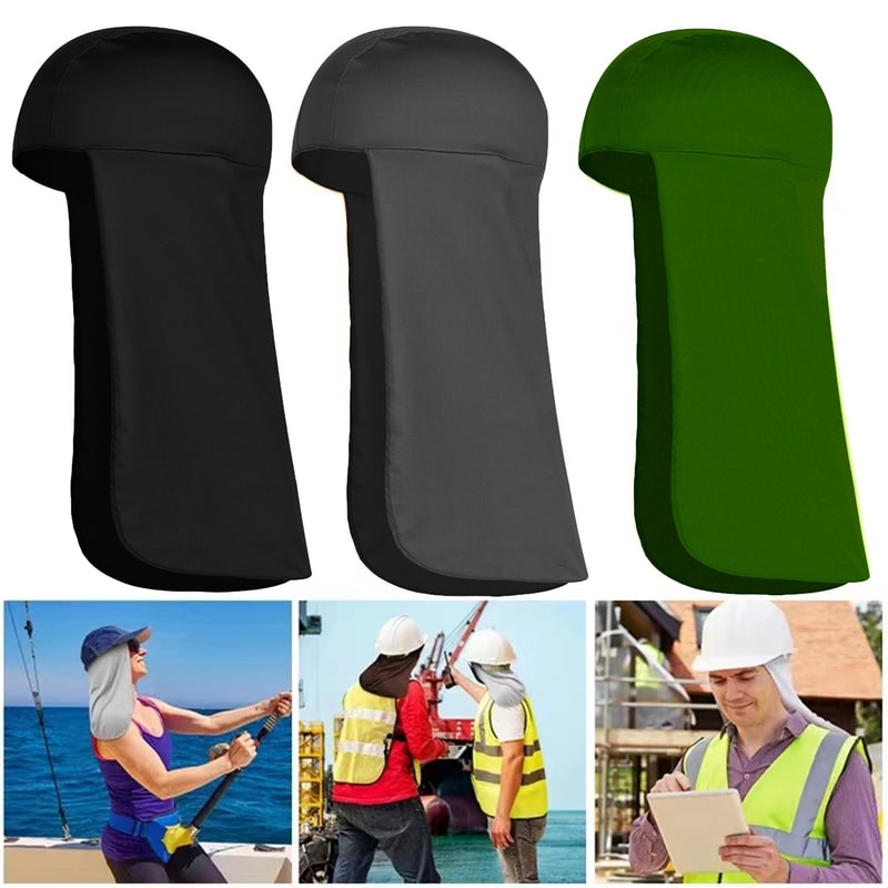 Cooling Cap Elastic Sun Shade Hat With UV Protection And Neck Shield For Outdoor Activities 3