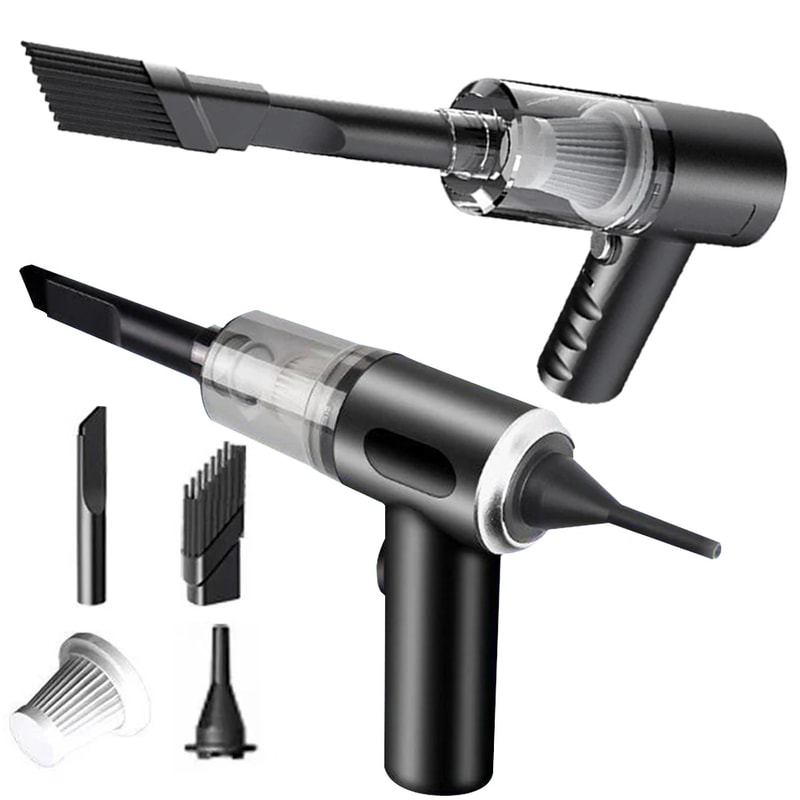 Portable Wireless Car Vacuum Cleaner – Powerful Dual Use Vacuum for Home and Car, High Power Suction