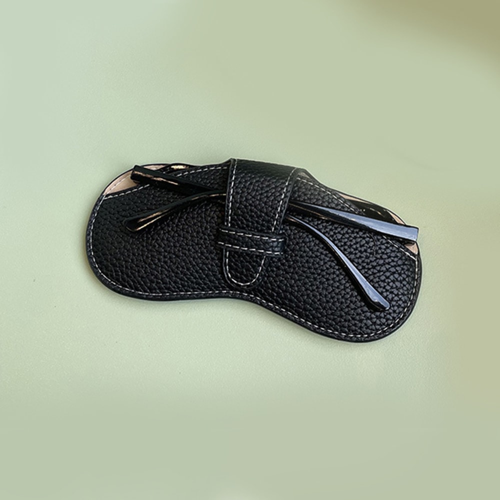 Fashionable Leather Glasses Case Portable Sunglasses Protector Pouch For Women 7