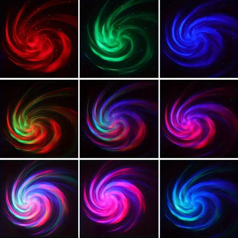 LED Galaxy Projector Light Colorful Sky Projector for Bedrooms, Kids Rooms, and Holiday Decorations