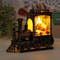 Vintage LED Train Night Lamp Battery Powered Outdoor Hanging Lantern For Christmas Festive Party 1