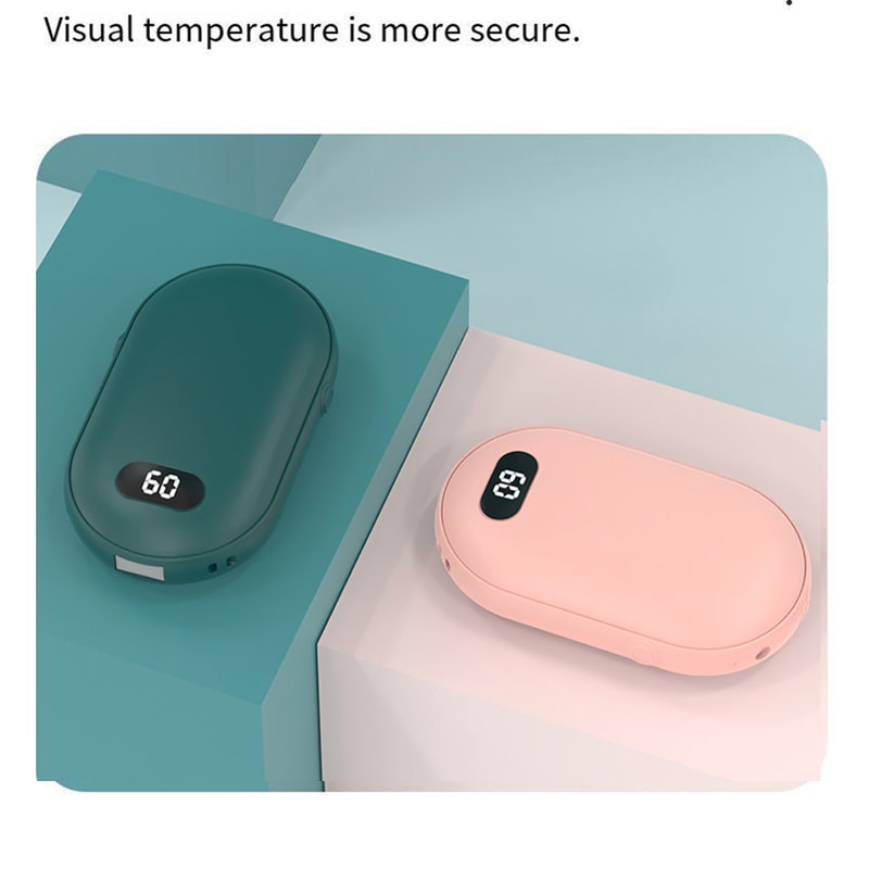Rechargeable DoubleSided Pocket Hand Warmer With Two Temperature Settings 4