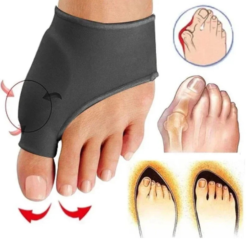 Toe Separator and Hallux Valgus Bunion Corrector - Foot Pain Relief and Hammer Toe Straightener