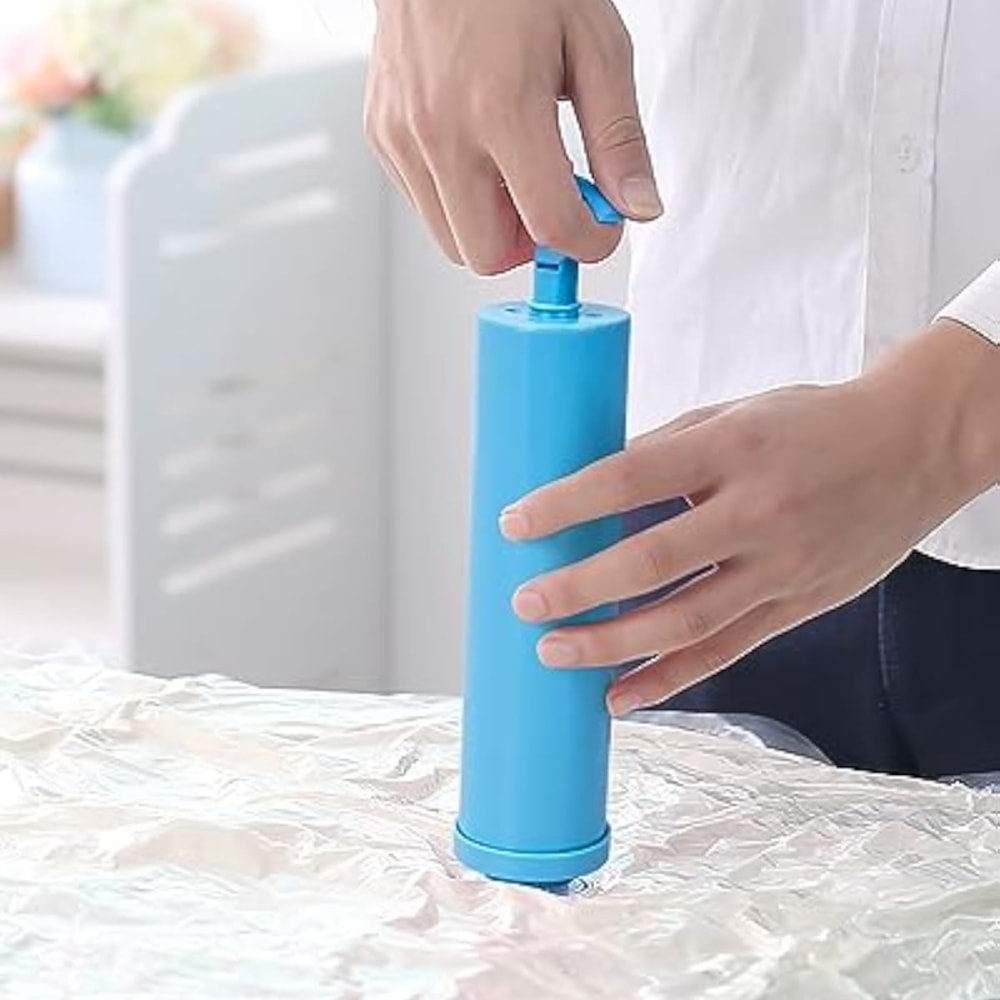 Vacuum Storage Bag with Manual Air Pump - Space-Saving Clothes Storage
