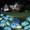 Solar Hydrangea Flower Lights - LED Heads for Outdoor Yard, Garden & Pathway Decoration