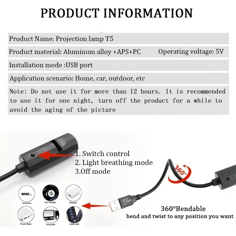 LED Moon Lamp - Blue Planet Night Light