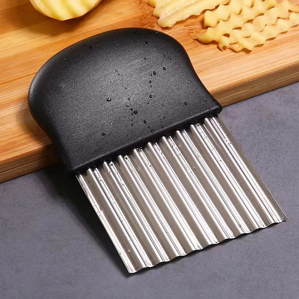Stainless Steel Wave Knife for French Fries and Vegetable Cutting