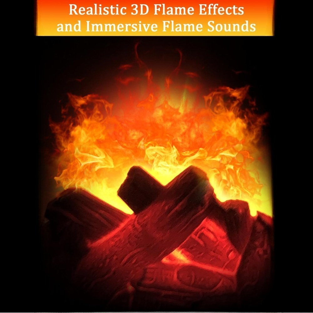 Christmas Fireplace Flame Light LED Table Lamp – Charcoal Style, Perfect for Holiday Winter Gifts, Parties, and Home