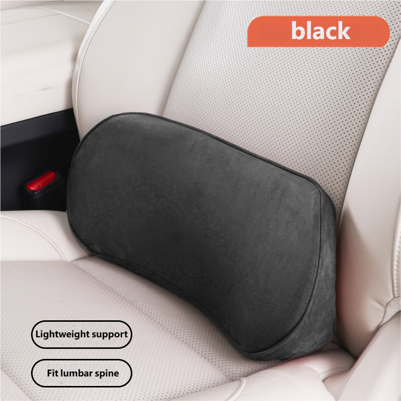 Memory Foam Lumbar Support Cushion for Car – Comfort Seat Backrest Pillow for Driver and Travel