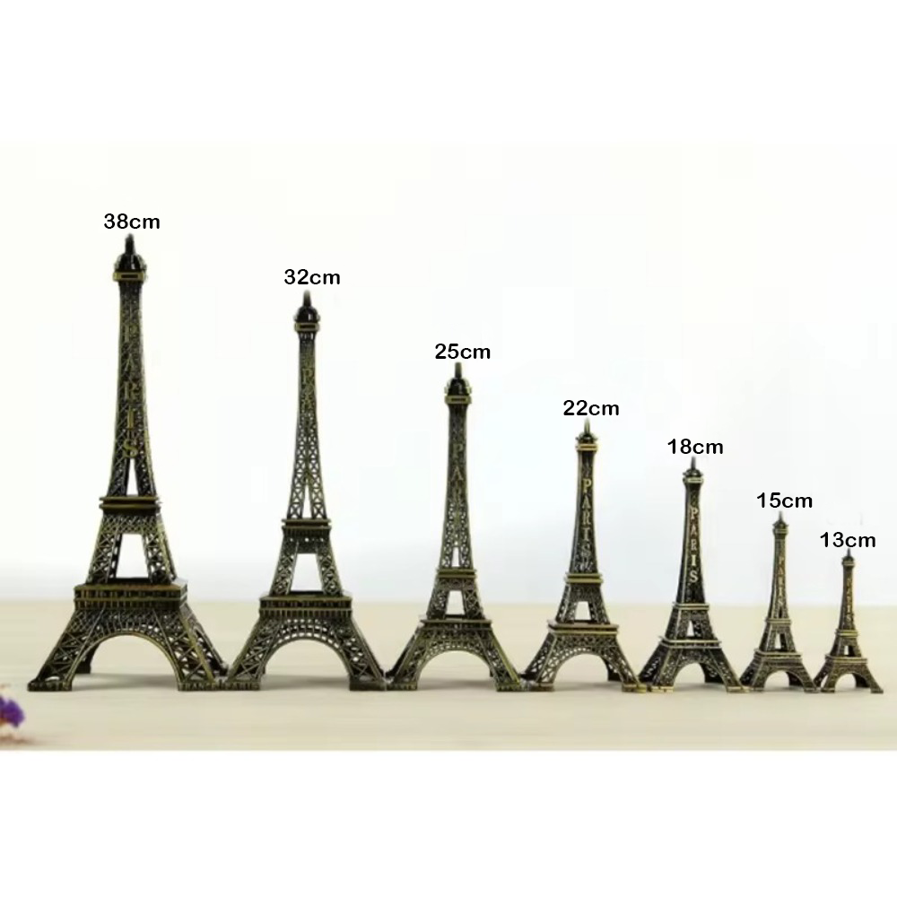 Bronze Finish Eiffel Tower Statue Decorative Architectural Collectible With Gift Box 5