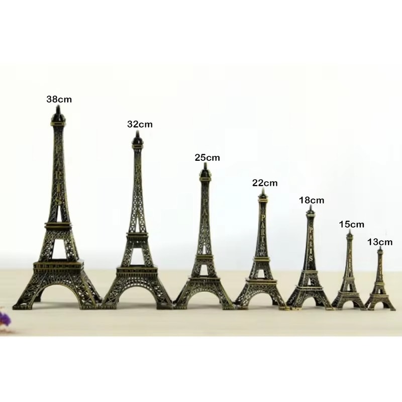Bronze Finish Eiffel Tower Statue Decorative Architectural Collectible With Gift Box 5
