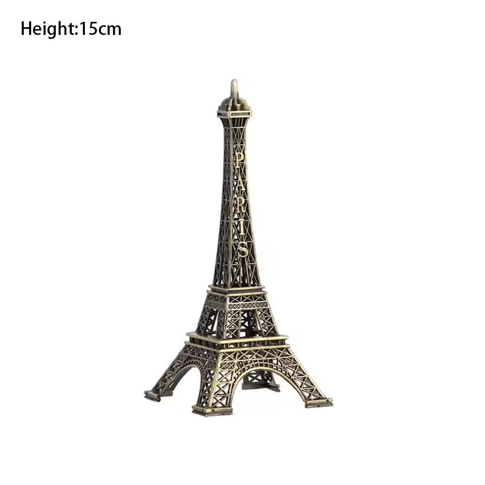 Bronze Finish Eiffel Tower Statue Decorative Architectural Collectible With Gift Box 7