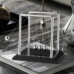 newton cradle desk toy steel ball pendulum physics decor for office and classroom
