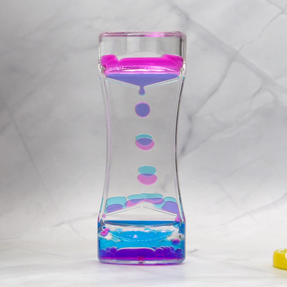 Colorful Liquid Motion Bubbler Sensory Fidget Timer For Kids And Relaxation 7