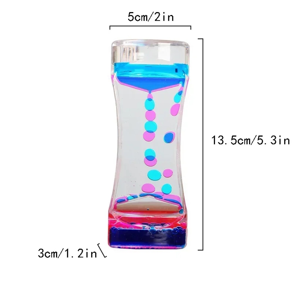 Colorful Liquid Motion Bubbler Sensory Fidget Timer For Kids And Relaxation 5