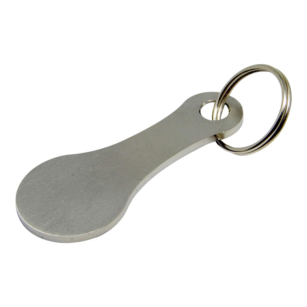 Aluminum Alloy Key Ring for Shopping Trolley Tokens - Stylish Unisex Keyring for Easy Grocery Shopping