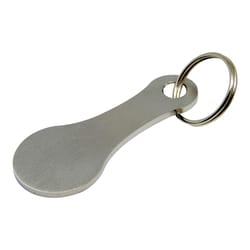 aluminum alloy key ring for shopping trolley tokens - stylish unisex keyring for easy grocery shopping