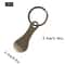 Aluminum Alloy Key Ring for Shopping Trolley Tokens - Stylish Unisex Keyring for Easy Grocery Shopping