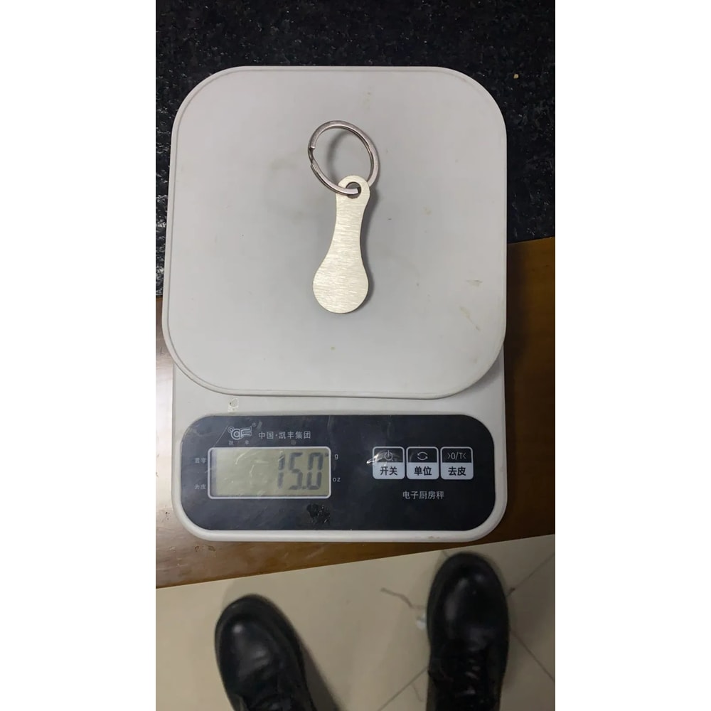 Aluminum Alloy Key Ring for Shopping Trolley Tokens - Stylish Unisex Keyring for Easy Grocery Shopping