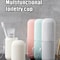 Portable Toothbrush Cup & Toothpaste Holder - Transparent Bathroom Storage Case Organizer for Travel & Toiletries